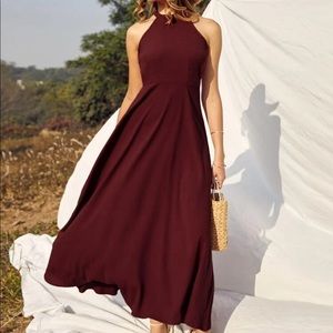 Maroon SHEIN dress